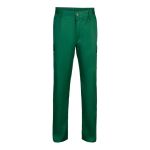 Pantalon multi-poches unisexe en coton et polyester 200 g/m² Velilla couleur vert foncé deuxième vue