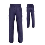 Pantalon multi-poches unisexe en coton et polyester 200 g/m² Velilla avec zone d'impression
