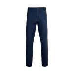 Pantalon chino unisexe extensible en coton et élasthanne 260 g/m² Velilla couleur bleu marine deuxième vue