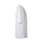 Veste de cuisine à manches courtes polyester et coton 110 g/m² Velilla couleur blanc quatrième vue