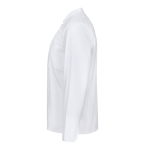 Veste de cuisine à manches longues en polyester et coton 175 g/m² Velilla couleur blanc troisième vue