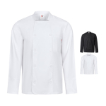 Veste de cuisine à manches longues en polyester et coton 175 g/m² Velilla diverses couleurs
