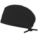 Bonnet sanitaire en sergé polyester et coton 190 g/m² Velilla couleur noir