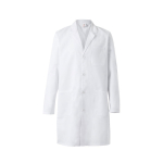 Blouse en sergé unisexe en polyester et coton 180 g/m² Velilla couleur blanc deuxième vue