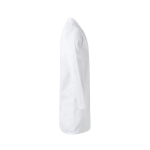 Blouse en sergé unisexe en polyester et coton 180 g/m² Velilla couleur blanc troisième vue