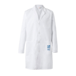 Blouse en sergé unisexe en polyester et coton 180 g/m² Velilla avec zone d'impression