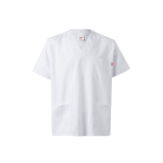 Tunique en sergé à manches courtes polyester et coton 190 g/m² Velilla couleur blanc