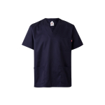 Tunique en sergé à manches courtes polyester et coton 190 g/m² Velilla couleur bleu