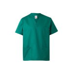 Tunique en sergé à manches courtes polyester et coton 190 g/m² Velilla couleur vert