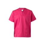 Tunique en sergé à manches courtes polyester et coton 190 g/m² Velilla couleur rose