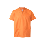 Tunique en sergé à manches courtes polyester et coton 190 g/m² Velilla couleur saumon