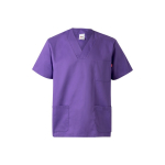Tunique en sergé à manches courtes polyester et coton 190 g/m² Velilla couleur lilas