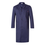 Blouse de travail en sergé polyester et coton 175 g/m² Velilla couleur bleu deuxième vue