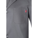 Blouse de travail en sergé polyester et coton 175 g/m² Velilla couleur gris cinquième vue