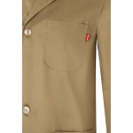 Blouse de travail en sergé polyester et coton 175 g/m² Velilla couleur naturel cinquième vue