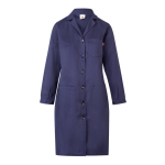 Blouse de travail manches longues polyester et coton 175 g/m² Velilla couleur bleu deuxième vue