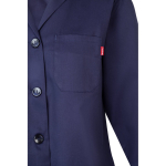 Blouse de travail manches longues polyester et coton 175 g/m² Velilla couleur bleu cinquième vue