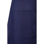 Blouse de travail manches longues polyester et coton 175 g/m² Velilla couleur bleu sixième vue