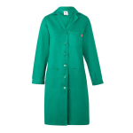 Blouse de travail manches longues polyester et coton 175 g/m² Velilla couleur vert troisième vue