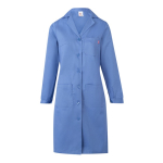 Blouse de travail manches longues polyester et coton 175 g/m² Velilla couleur bleu pastel quatrième vue