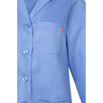 Blouse de travail manches longues polyester et coton 175 g/m² Velilla couleur bleu pastel cinquième vue