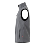 Gilet de travail softshell doublure polaire polyester 280 g/m² Velilla couleur gris troisième vue