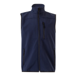 Gilet de travail softshell doublure polaire polyester 280 g/m² Velilla couleur bleu marine deuxième vue