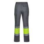 Pantalon de travail unisexe en polyester et coton 190 g/m² Velilla couleur gris
