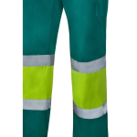 Pantalon de travail unisexe en polyester et coton 190 g/m² Velilla couleur vert sixième vue