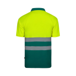 Polo de travail à manche courte unisexe œil de perdrix 140 g/m² Velilla couleur vert