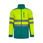 Veste softshell de travail doublure polaire polyester 280 g/m² Velilla couleur vert deuxième vue