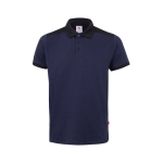 Polo de travail piqué unisexe manches courtes polyester 200 g/m² Velilla couleur bleu deuxième vue