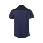Polo de travail piqué unisexe manches courtes polyester 200 g/m² Velilla couleur bleu