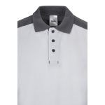 Polo de travail piqué unisexe manches courtes polyester 200 g/m² Velilla couleur blanc cinquième vue