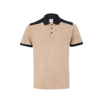Polo de travail piqué unisexe manches courtes polyester 200 g/m² Velilla couleur beige deuxième vue