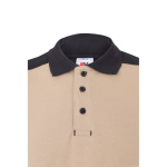 Polo de travail piqué unisexe manches courtes polyester 200 g/m² Velilla couleur beige sixième vue