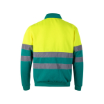 Pull polaire bicolore de travail en polyester 300 g/m² Velilla couleur jaune
