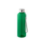Bouteille en RPET avec finition translucide et bouchon en acier 600 ml couleur vert