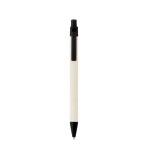 Stylo en aluminium recyclé issu de briques de lait, encre bleue couleur noir deuxième vue