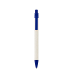 Stylo en aluminium recyclé issu de briques de lait, encre bleue couleur bleu deuxième vue