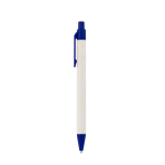 Stylo en aluminium recyclé issu de briques de lait, encre bleue couleur bleu