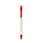 Stylo en aluminium recyclé issu de briques de lait, encre bleue couleur rouge deuxième vue