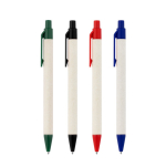 Stylo en aluminium recyclé issu de briques de lait, encre bleue diverses couleurs