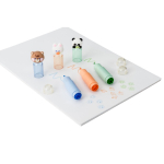 Set de 3 stylos colorés avec motifs d'animaux et tampons pour enfants couleur naturel Septième vue