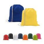 Sac à cordon en coton recyclé et polyester 150 g/m² diverses couleurs