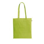 Sac de courses en coton recyclé et polyester 150 g/m² couleur vert clair