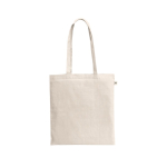 Sac de courses en coton recyclé avec longues anses 140 g/m² diverses couleurs