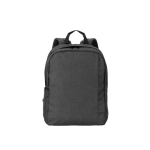 Sac à dos en polyester recyclé avec doublure pour ordinateur 16” couleur gris foncé première vue