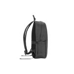 Sac à dos en polyester recyclé avec doublure pour ordinateur 16” couleur gris foncé troisième vue