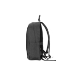 Sac à dos en polyester recyclé avec doublure pour ordinateur 16” couleur gris foncé quatrième vue